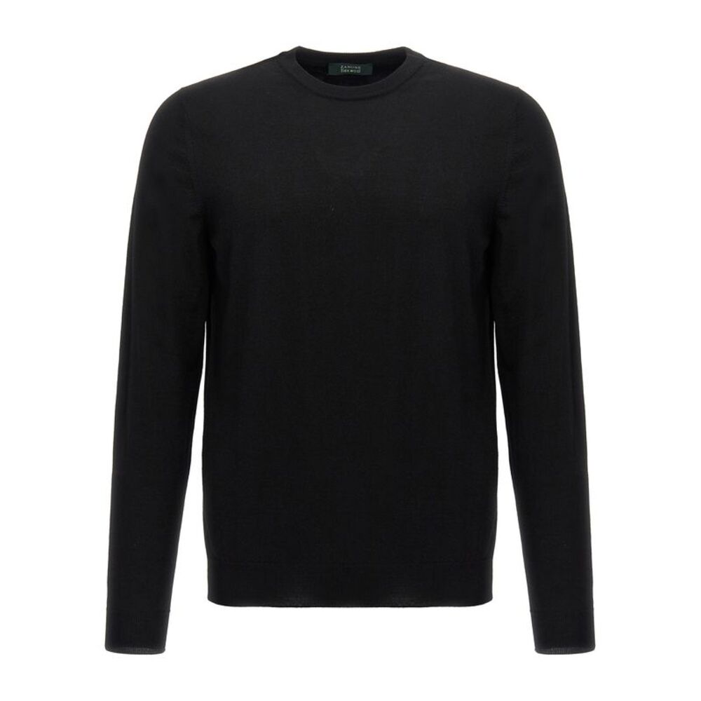 ZANONE Black Virgin Wool Men's Cardigan